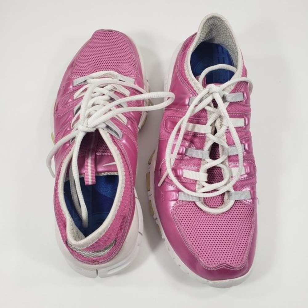 Nike Free 7.0 vintage runnin training shoes leather and mesh pink white size 7.5